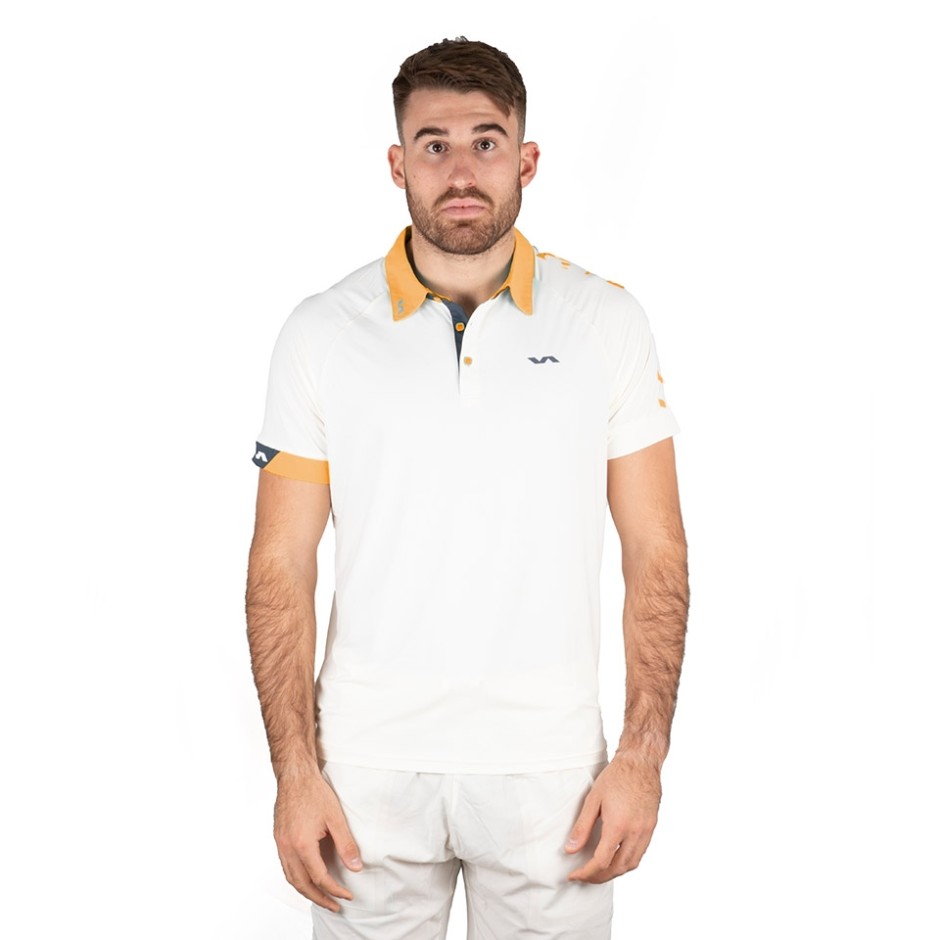 Polo Original Pro Blanco / Naranja